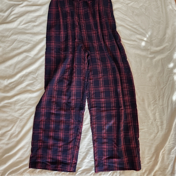 Promesa Plaid Wide-Leg Overalls / Coveralls - Picture 2 of 9